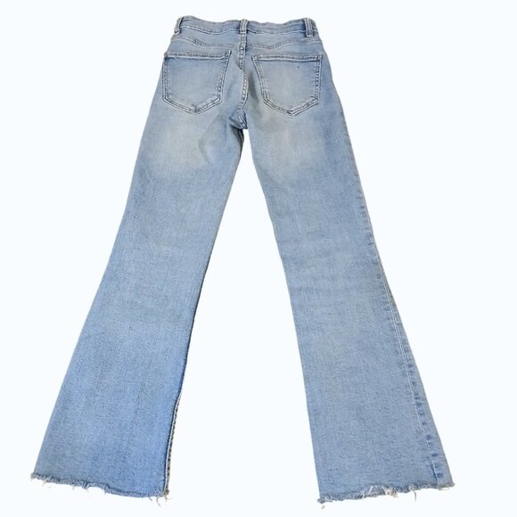 ZARA Stretch Raw Hem/Kick Out Hem Jeans - Picture 9 of 9